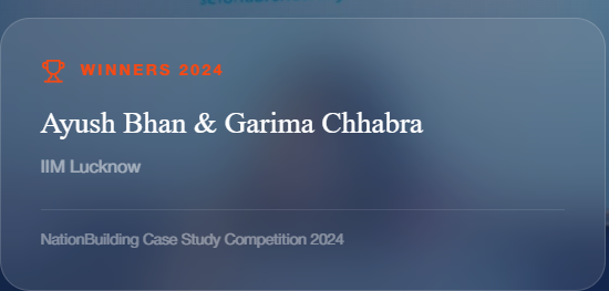 Winners 2024: Ayush Bhan & Garima Chhabra, IIM Lucknow