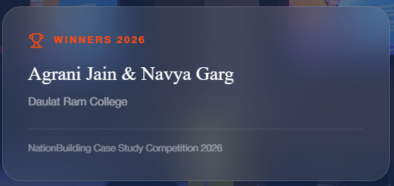 Winners 2026: Agrani Jain & Navya Garg, Daulat Ram College